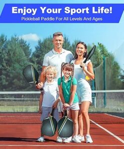 2-Pack USAPA Approved Fiberglass Pickleball Paddles