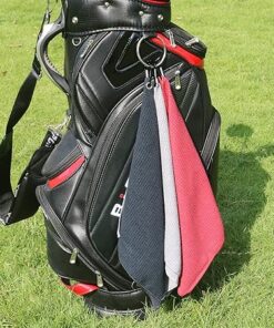 Waffle Pattern Golf Towel for Cleaning Clubs